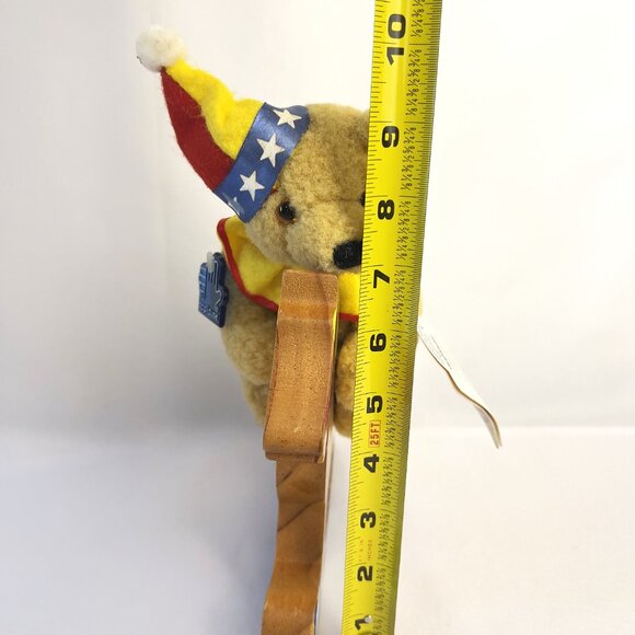Applause Vintage Plush Teddy Bear Wood Rocking Horse Bears in Toyland 1976 - Picture 8 of 10